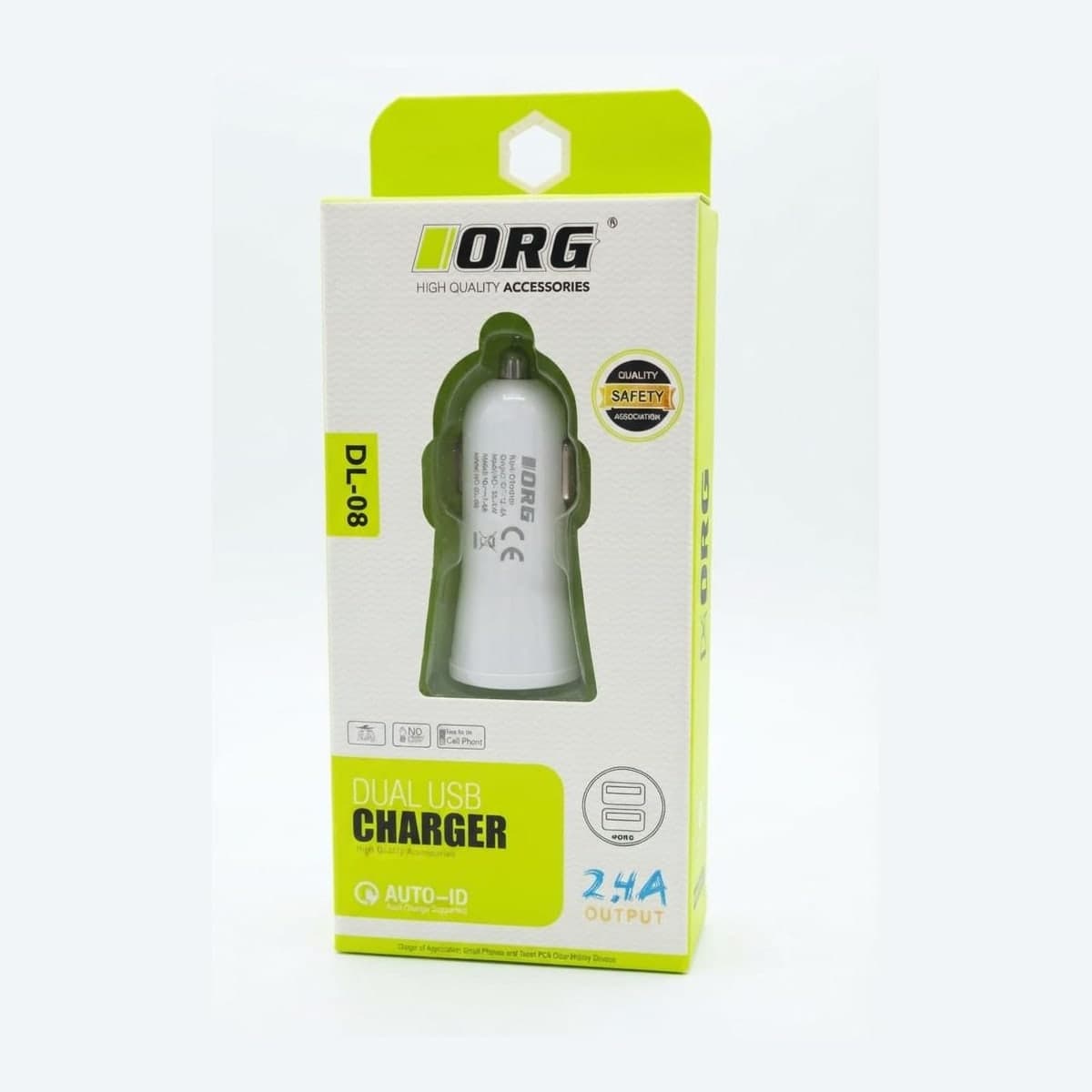ORG DL-08 Dual USB Car Charger, 2.4A